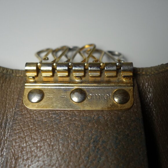 Vintage Gucci GG Monogram 6 Ring Key Holder Made In Italy, Sz 2.75 in x 3.75 in - Picture 9 of 16